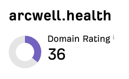 arcwell.health Domain Rating 36